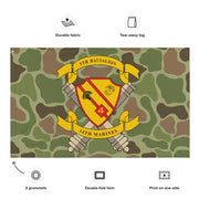 5th Bn 14th Marines (5/14 Marines) Frogskin Camo USMC Flag Tactically Acquired   