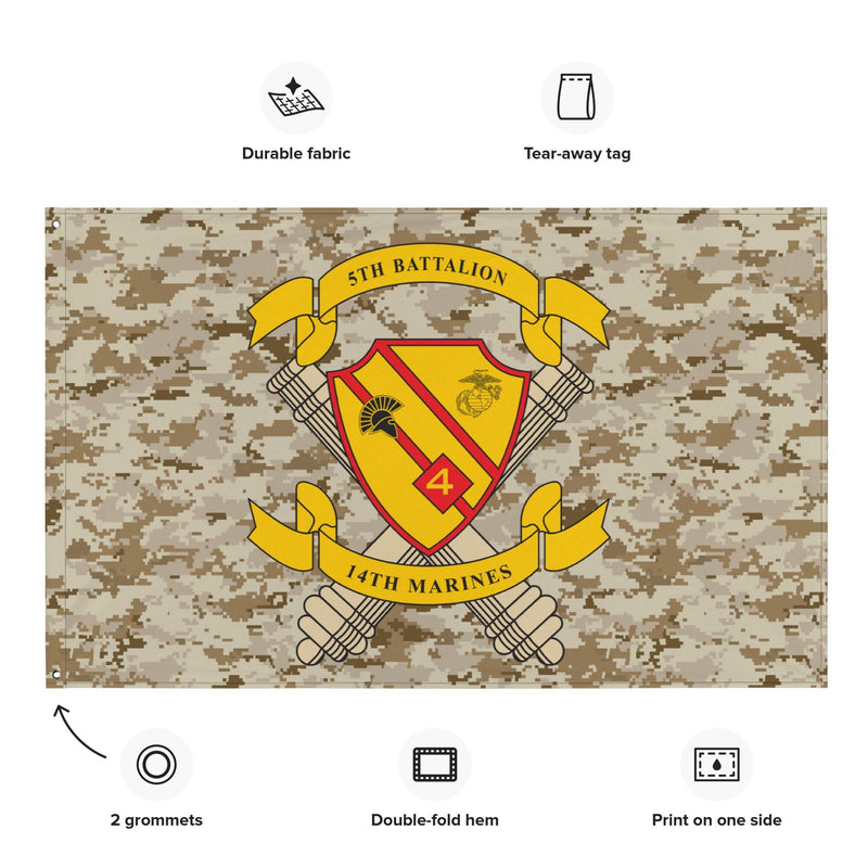 5/14 Marines MARPAT Camo USMC Flag