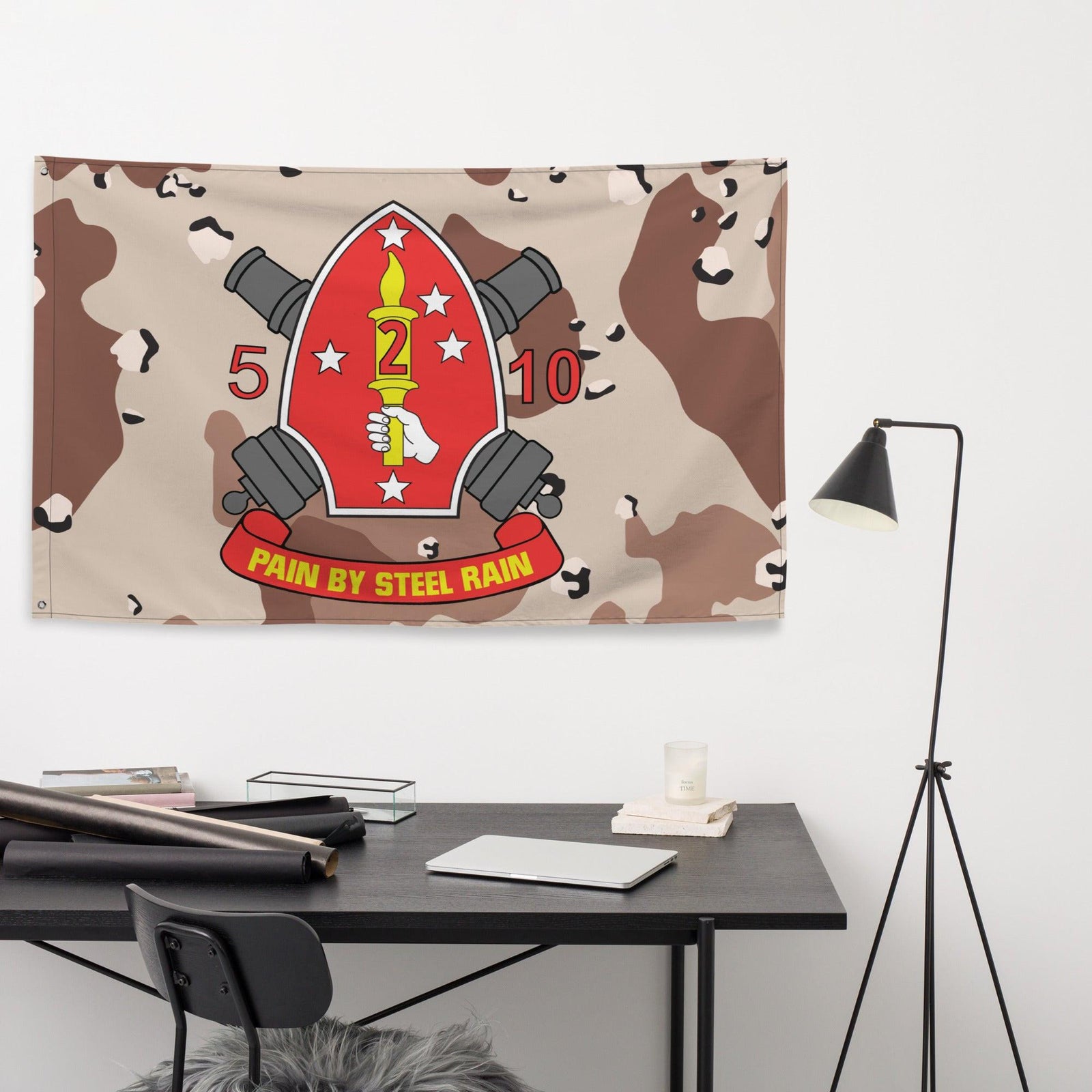5/10 Marines Chocolate-Chip Camo USMC Flag Tactically Acquired   