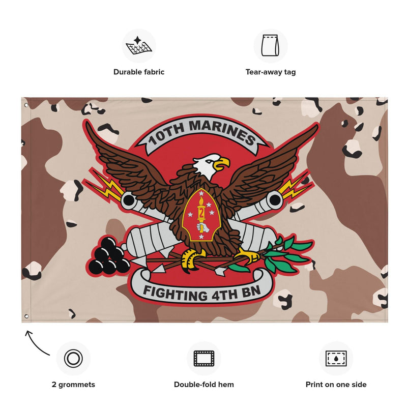 4/10 Marines Chocolate-Chip Camo USMC Flag