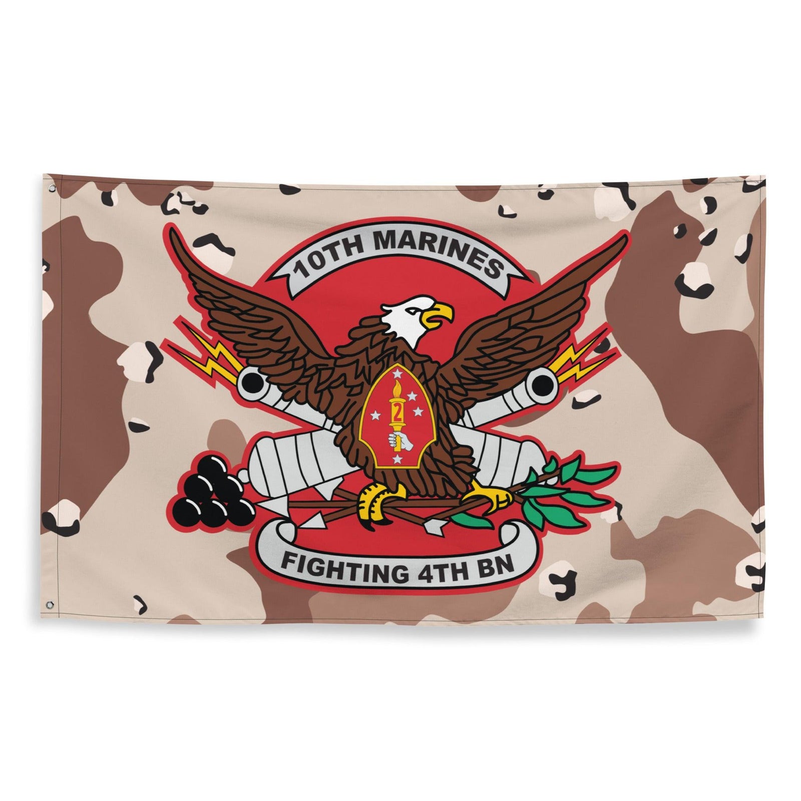 4/10 Marines Chocolate-Chip Camo USMC Flag Tactically Acquired   