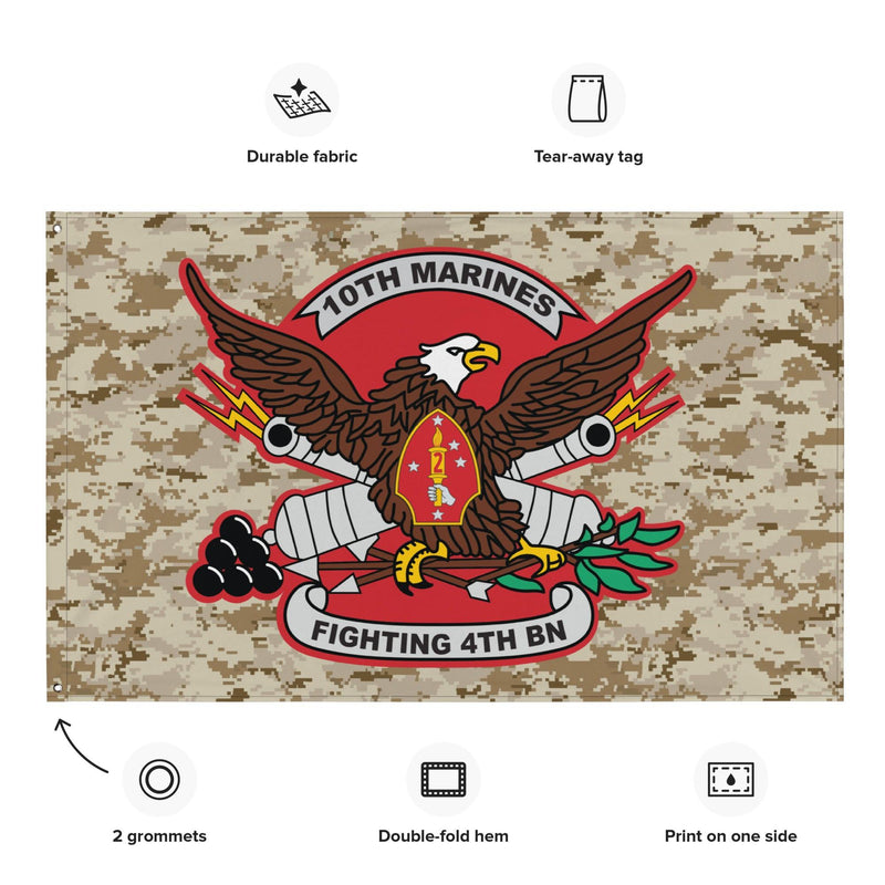 4/10 Marines MARPAT Camo USMC Flag