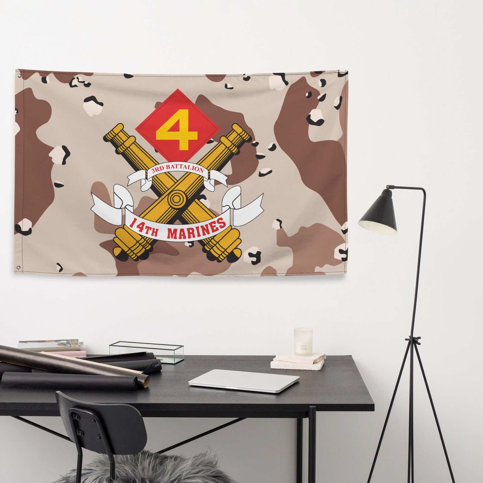 3/14 Marines Chocolate-Chip Camo USMC Flag Tactically Acquired   