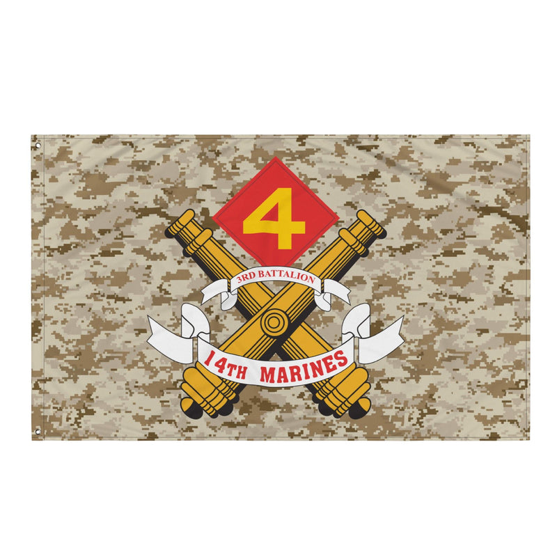 3/14 Marines MARPAT Camo USMC Flag