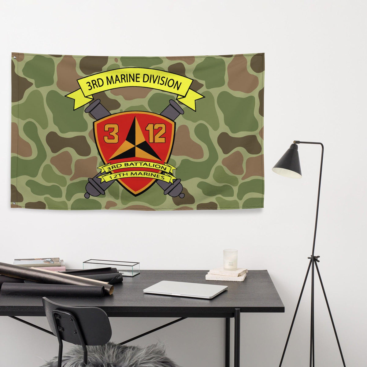 3/12 Marines Frogskin Camo USMC Flag Tactically Acquired   