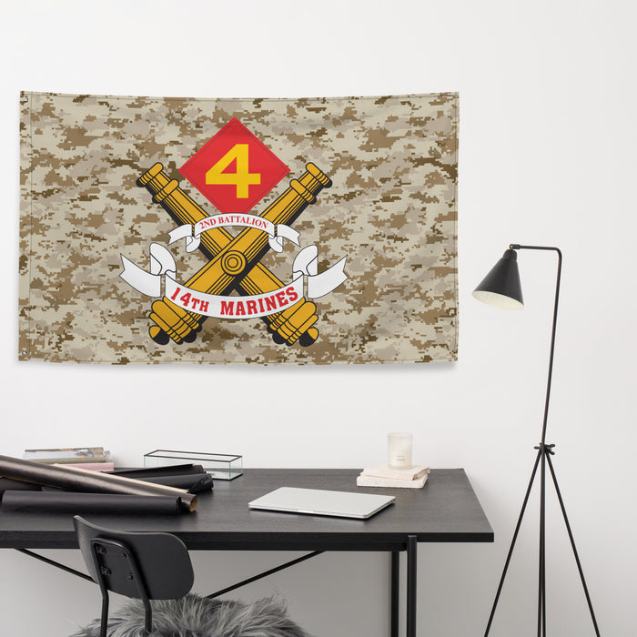 2/14 Marines MARPAT Camo USMC Flag Tactically Acquired   