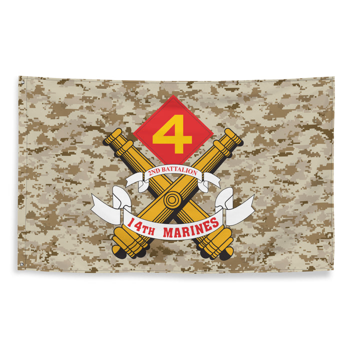 2/14 Marines MARPAT Camo USMC Flag Tactically Acquired   