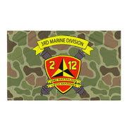 2/12 Marines Frogskin Camo USMC Flag Tactically Acquired Default Title  