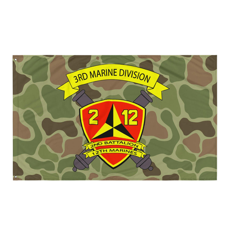 2/12 Marines Frogskin Camo USMC Flag