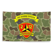 2/12 Marines Frogskin Camo USMC Flag Tactically Acquired   