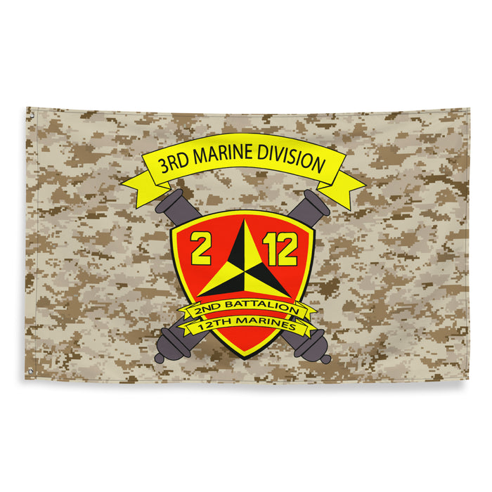 2/12 Marines MARPAT Camo USMC Flag Tactically Acquired   