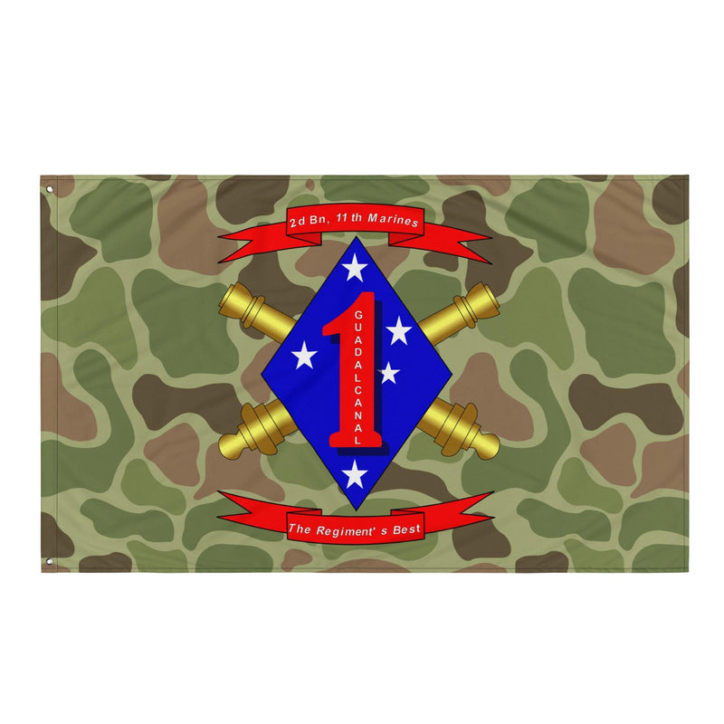2/11 Marines Frogskin Camo USMC Flag