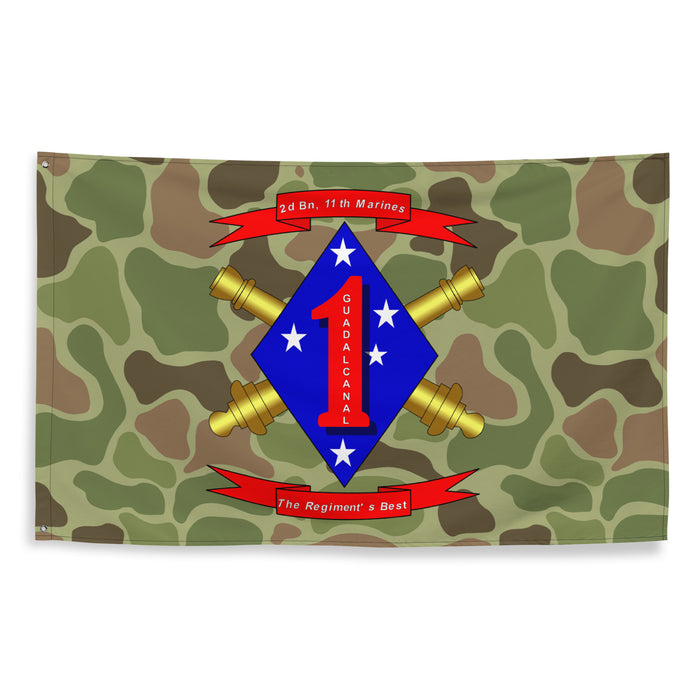 2/11 Marines Frogskin Camo USMC Flag Tactically Acquired   