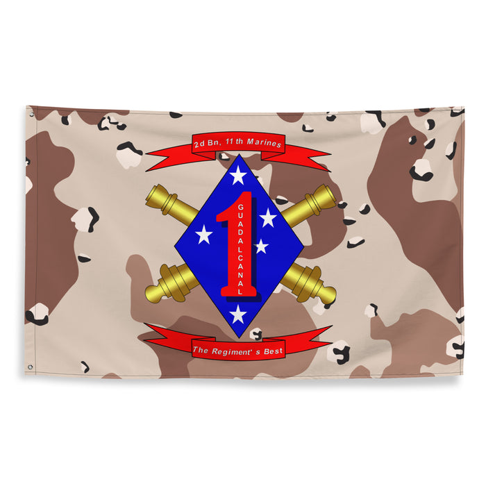 2/11 Marines Chocolate-Chip Camo USMC Flag Tactically Acquired   
