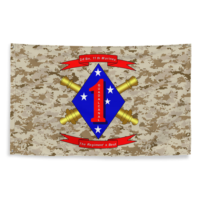 2/11 Marines MARPAT Camo USMC Flag Tactically Acquired   