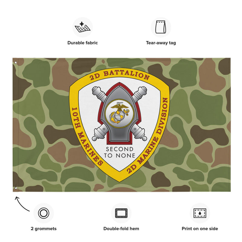 2/10 Marines Frogskin Camo USMC Flag