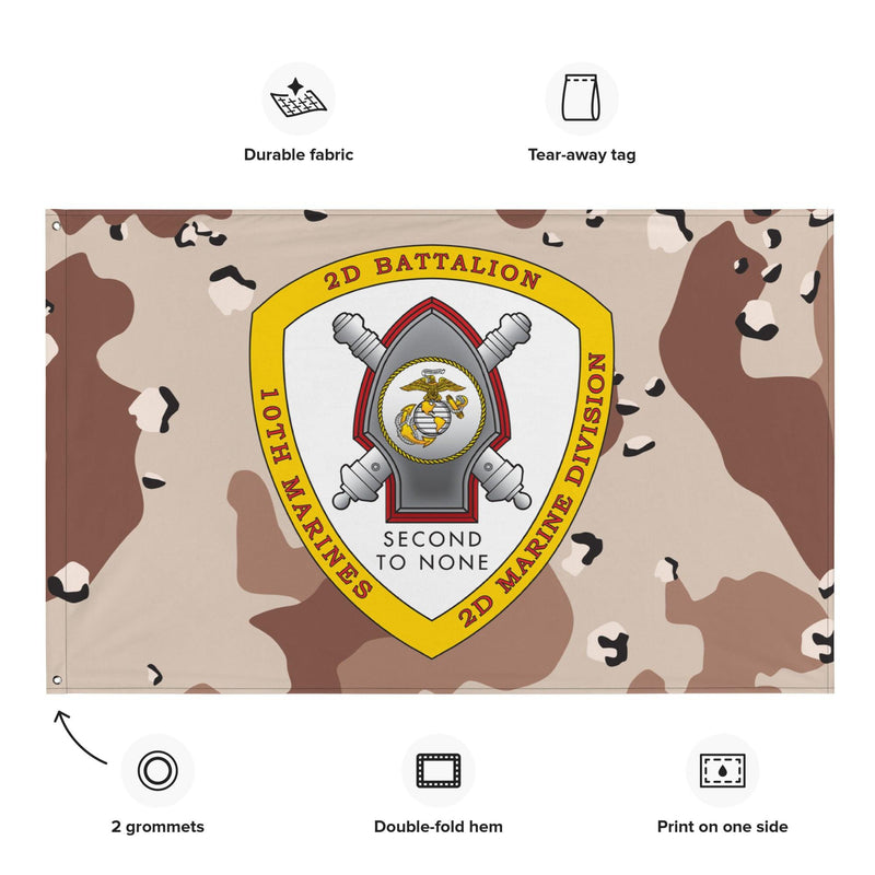 2/10 Marines Chocolate-Chip Camo USMC Flag
