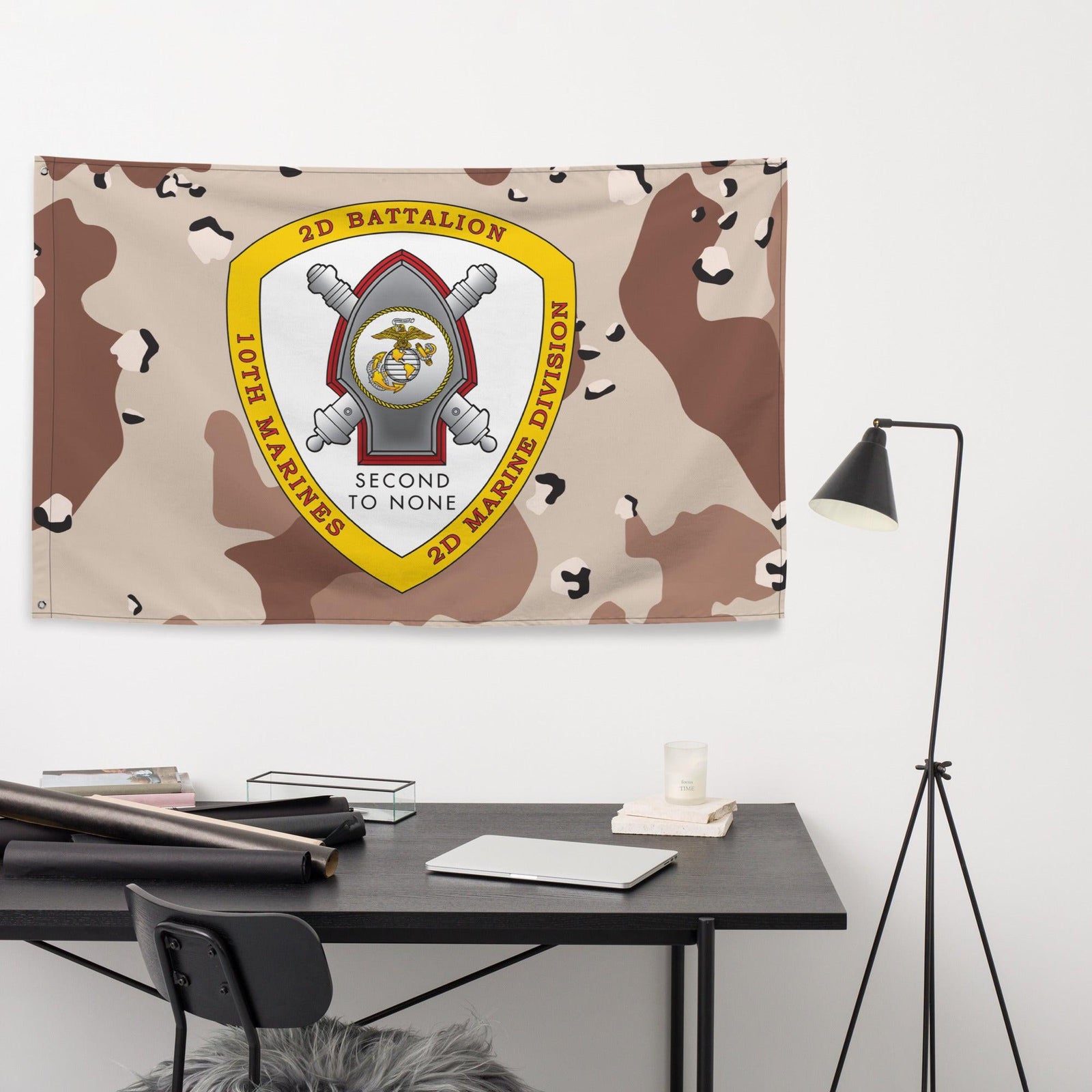 2/10 Marines Chocolate-Chip Camo USMC Flag Tactically Acquired   