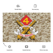 1/14 Marines Unit Emblem MARPAT Camo Flag Tactically Acquired   