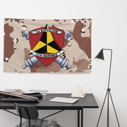 1/12 Marines Unit Emblem Chocolate-Chip Camo Flag Tactically Acquired   
