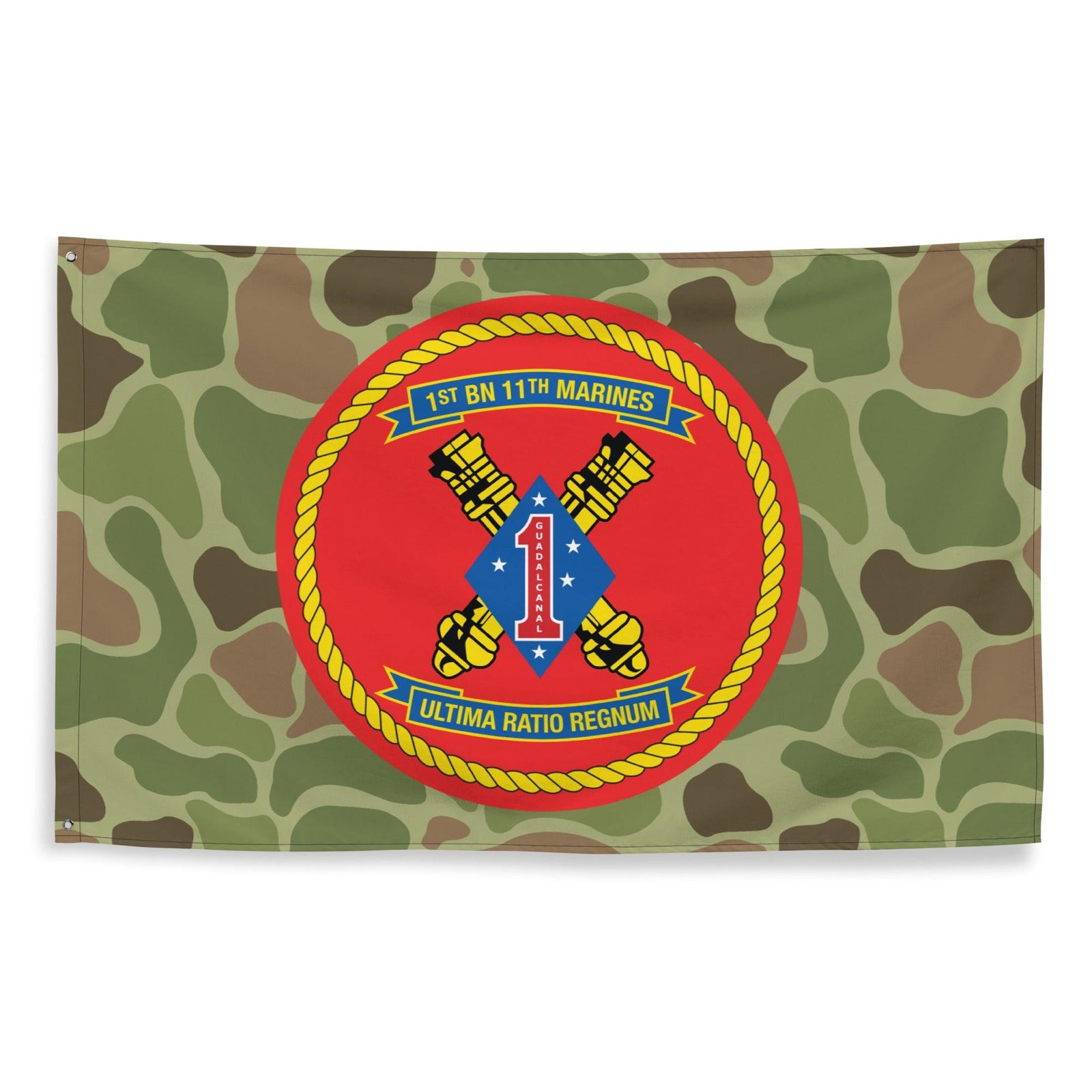 1/11 Marines Unit Emblem Frogskin Camo Flag Tactically Acquired   