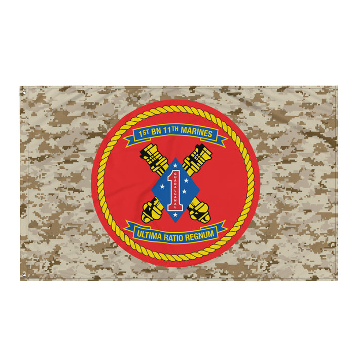 1/11 Marines Unit Emblem MARPAT Camo Flag Tactically Acquired Default Title  