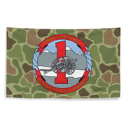 1/10 Marines Unit Emblem Frogskin Camo Flag Tactically Acquired   
