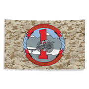 1/10 Marines Unit Emblem MARPAT Camo Flag Tactically Acquired   