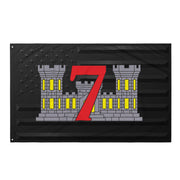 7th ESB USMC Black American Flag Tactically Acquired Default Title  