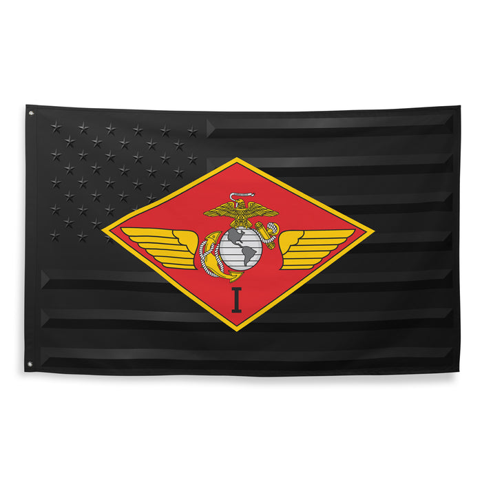 1st Marine Aircraft Wing (1st MAW) Black American Flag Tactically Acquired   