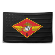 2nd Marine Aircraft Wing (2nd MAW) Black American Flag Tactically Acquired   