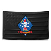 1st Recon Bn USMC Black American Flag Tactically Acquired   