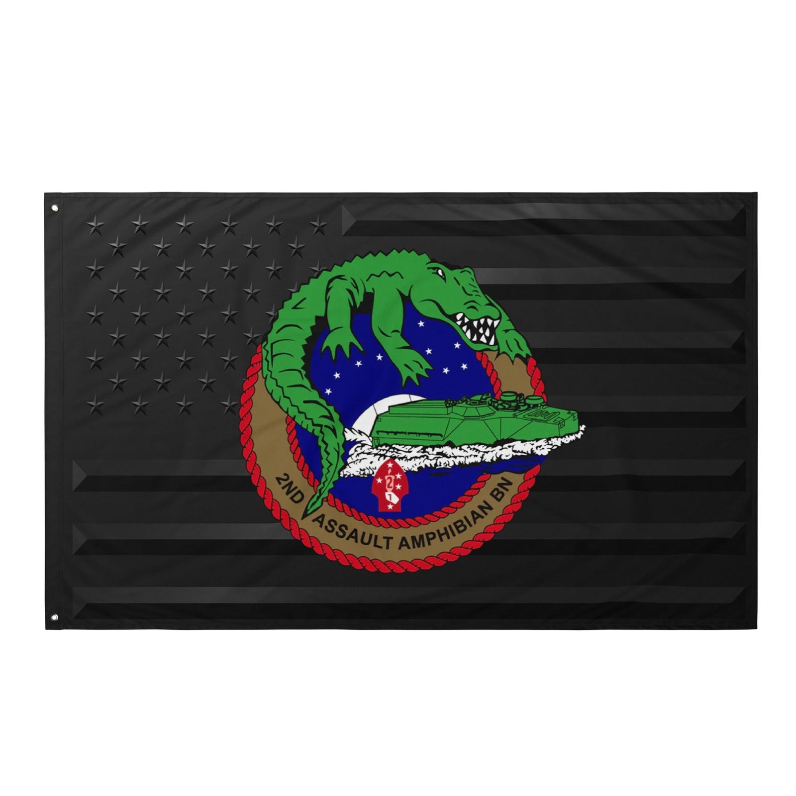 2nd AABn USMC Black American Flag Tactically Acquired Default Title  