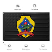 3rd AABn USMC Black American Flag Tactically Acquired   