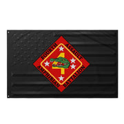 4th AABn USMC Black American Flag Tactically Acquired Default Title  