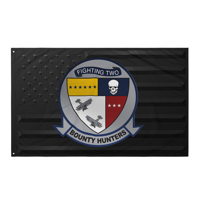 U.S. Navy Strike Fighter Squadron 2 (VFA-2) Black American Flag