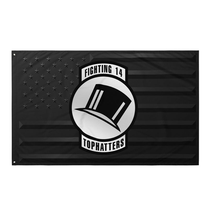 U.S. Navy Strike Fighter Squadron 14 (VFA-14) Black American Flag