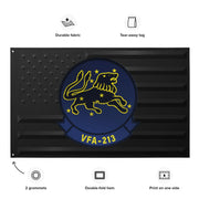 U.S. Navy Strike Fighter Squadron 213 (VFA-213) Black American Flag Tactically Acquired   