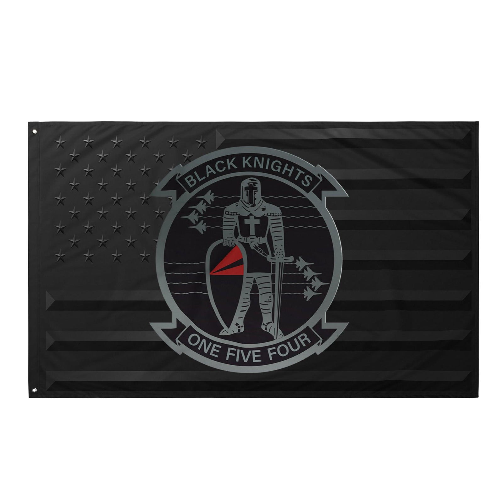 U.S. Navy Strike Fighter Squadron 154 (VFA-154) Black American Flag Tactically Acquired Default Title  