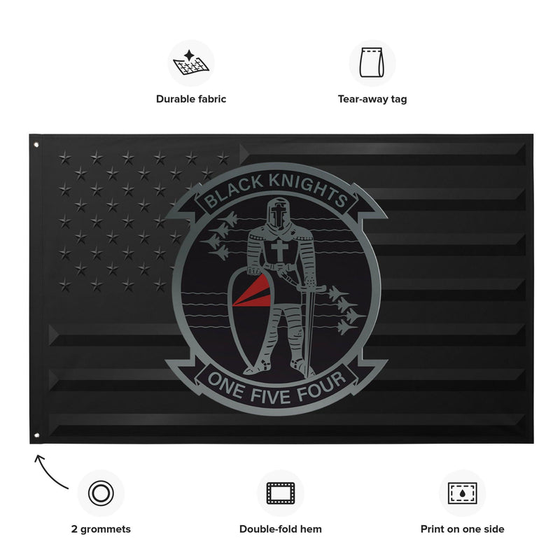U.S. Navy Strike Fighter Squadron 154 (VFA-154) Black American Flag