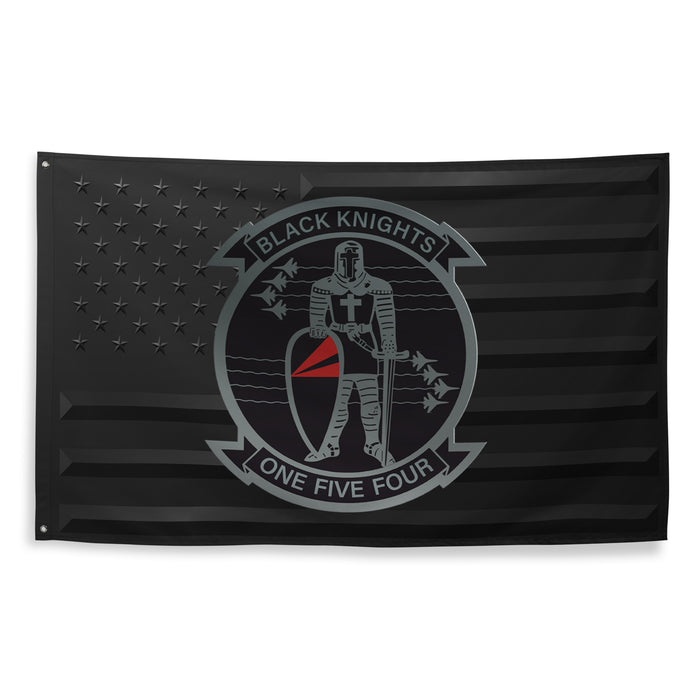 U.S. Navy Strike Fighter Squadron 154 (VFA-154) Black American Flag Tactically Acquired   