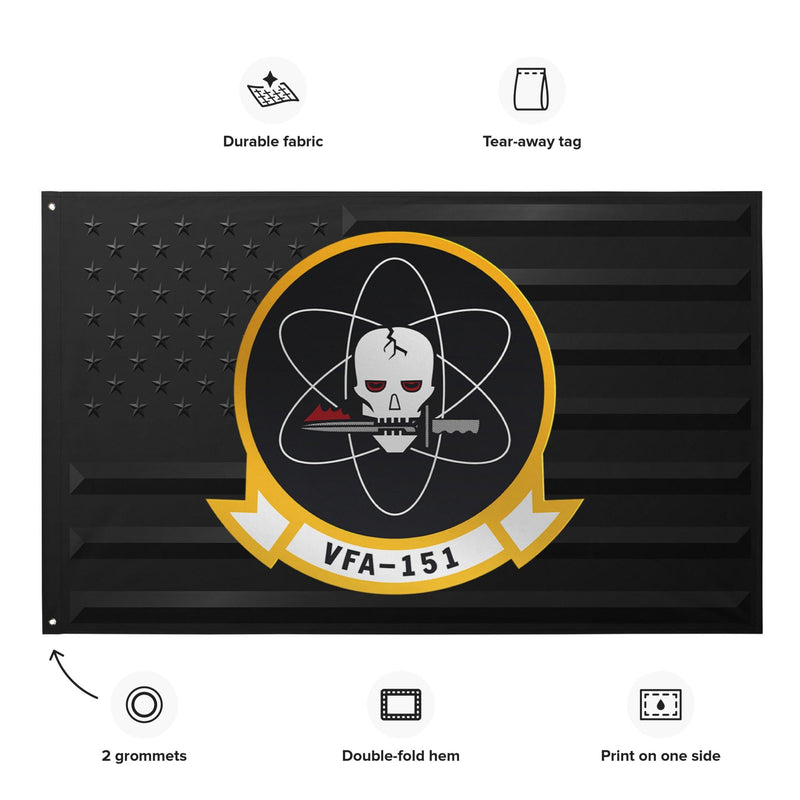 U.S. Navy Strike Fighter Squadron 151 (VFA-151) Black American Flag