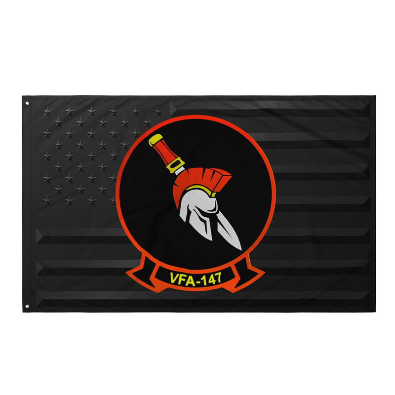 U.S. Navy Strike Fighter Squadron 147 (VFA-147) Black American Flag