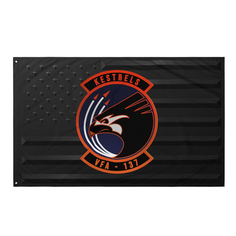U.S. Navy Strike Fighter Squadron 137 (VFA-137) Black American Flag