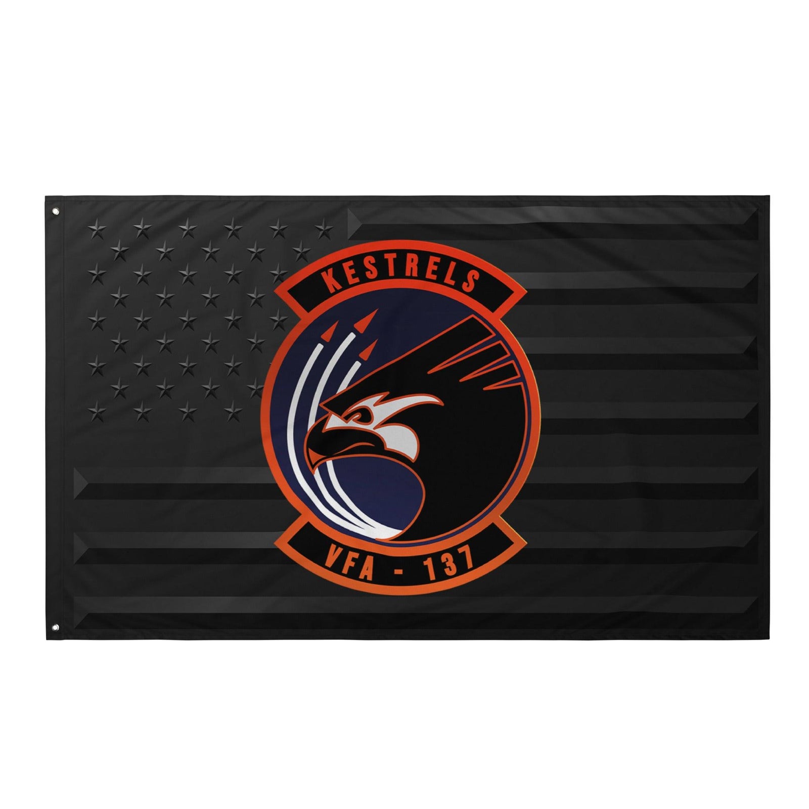 U.S. Navy Strike Fighter Squadron 137 (VFA-137) Black American Flag Tactically Acquired Default Title  