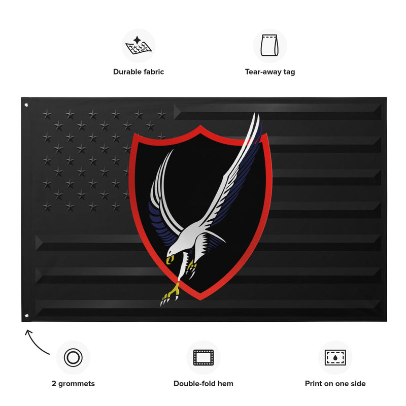 U.S. Navy Strike Fighter Squadron 136 (VFA-136) Black American Flag