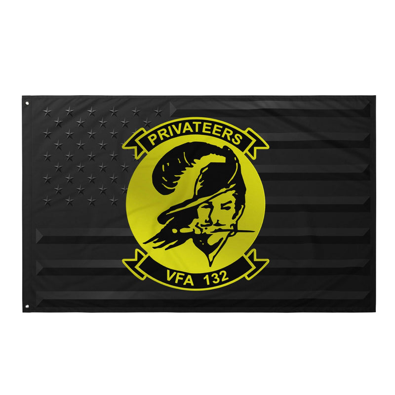 U.S. Navy Strike Fighter Squadron 132 (VFA-132) Black American Flag
