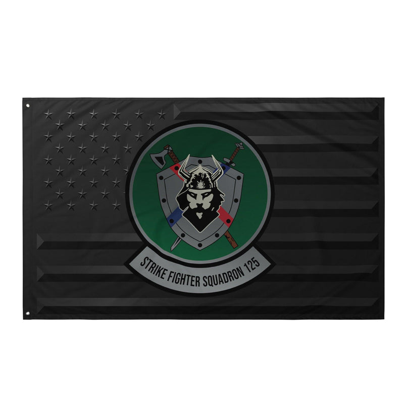 U.S. Navy Strike Fighter Squadron 125 (VFA-125) Black American Flag