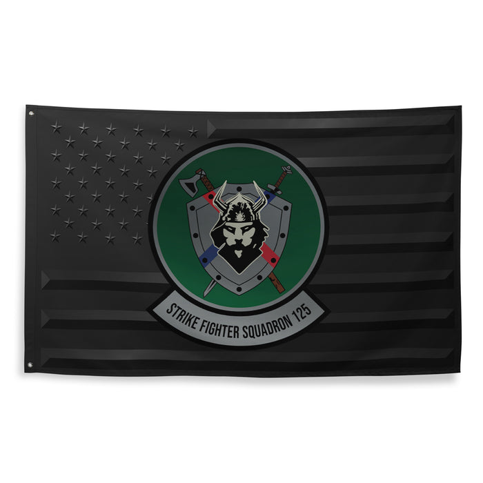 U.S. Navy Strike Fighter Squadron 125 (VFA-125) Black American Flag Tactically Acquired   