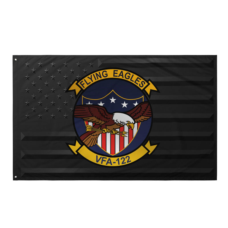 U.S. Navy Strike Fighter Squadron 122 (VFA-122) Black American Flag